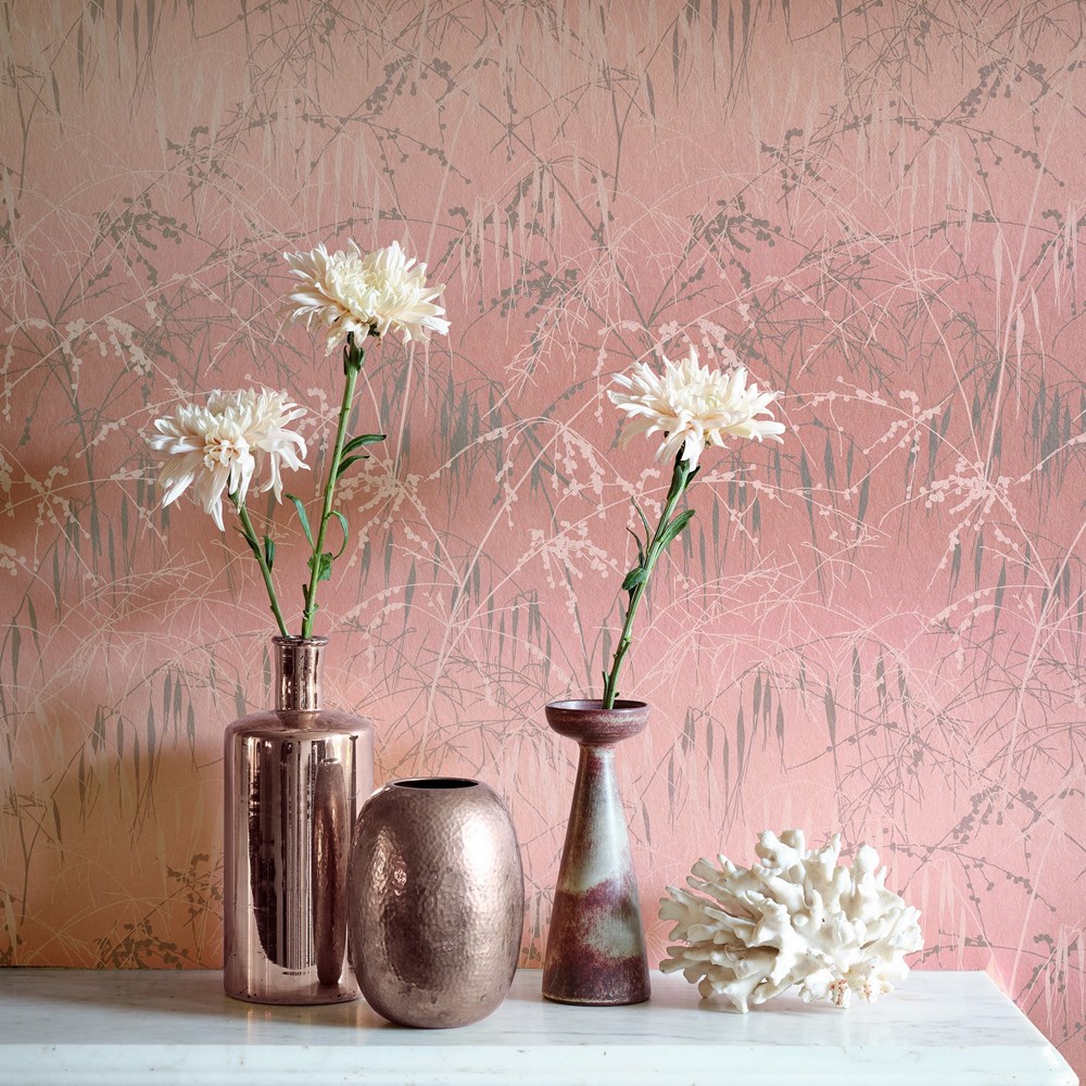 Meadow Grass Wallpaper 120370 by Clarissa Hulse in Shell Pewter